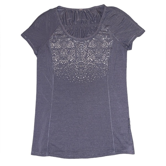 Lululemon Run: Short Sleeve Wild Tech in Heathered Fossil women’s size 6 - Picture 1 of 13